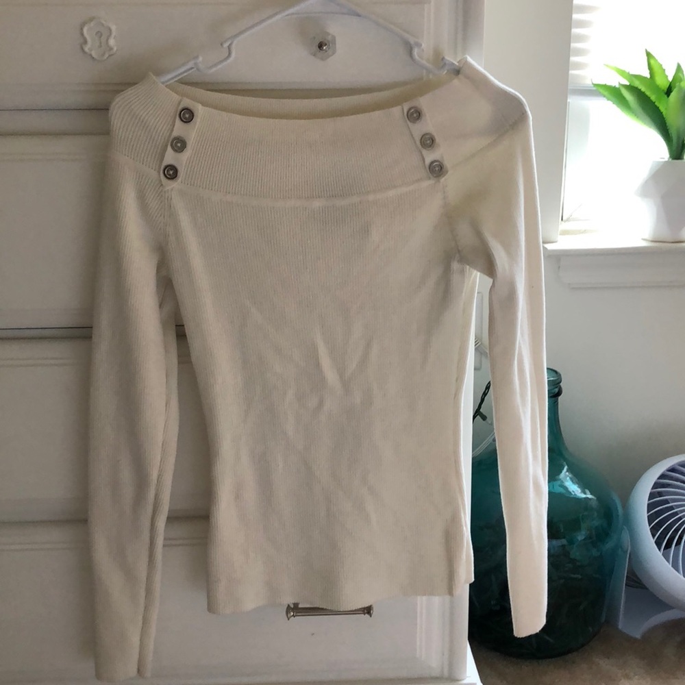 White House Black Market Off the Shoulder Sweater